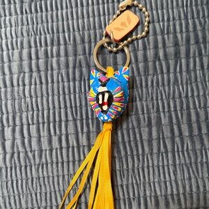 Colorful Consuela Cat Keychain with Tassel